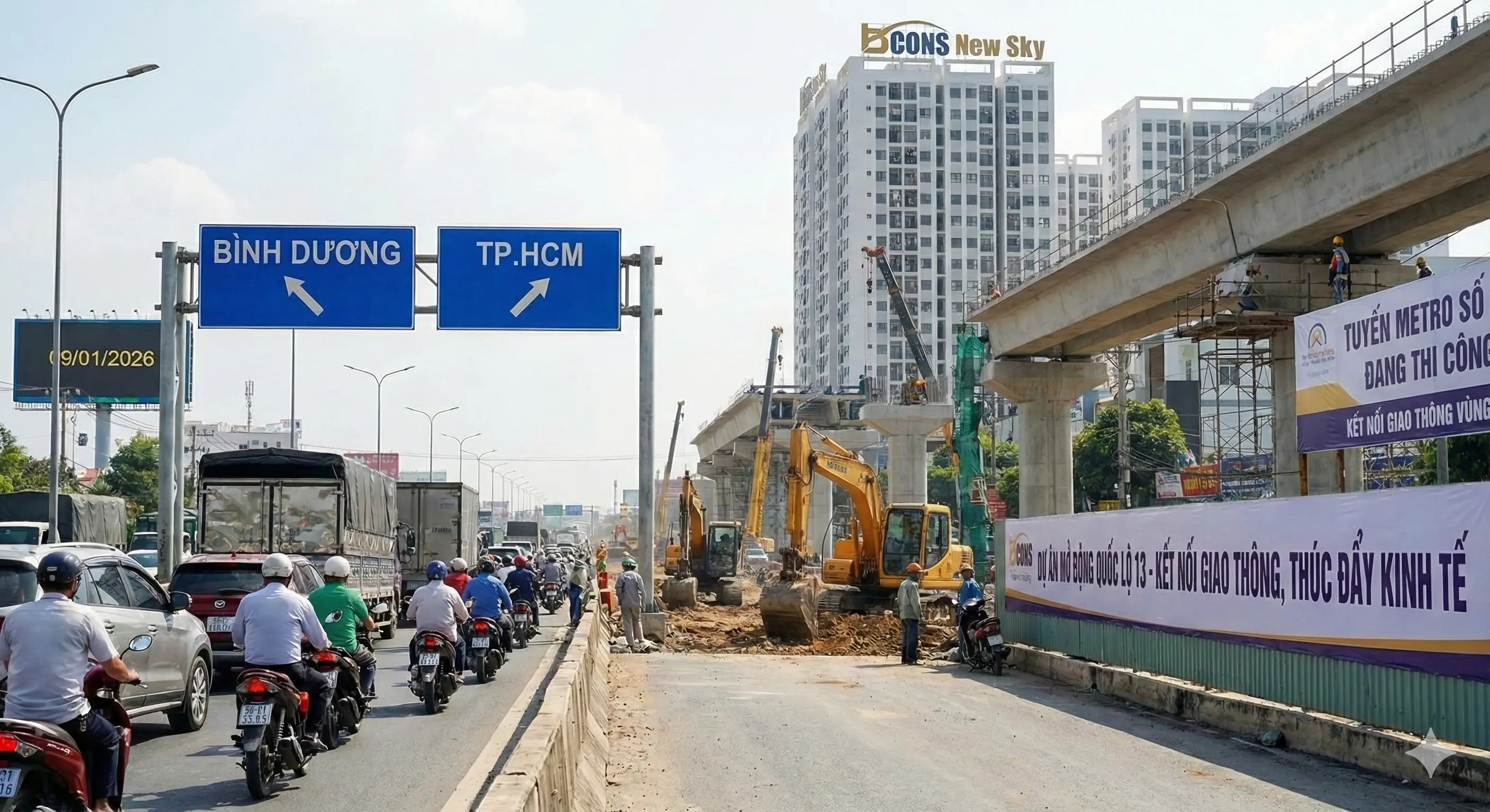 TP.HCM chốt tiến độ "xóa nghẽn" Quốc lộ 13 trong Quý 1/2026: Cư dân Bcons hưởng lợi kép, giá nhà chuẩn bị "dậy sóng"?